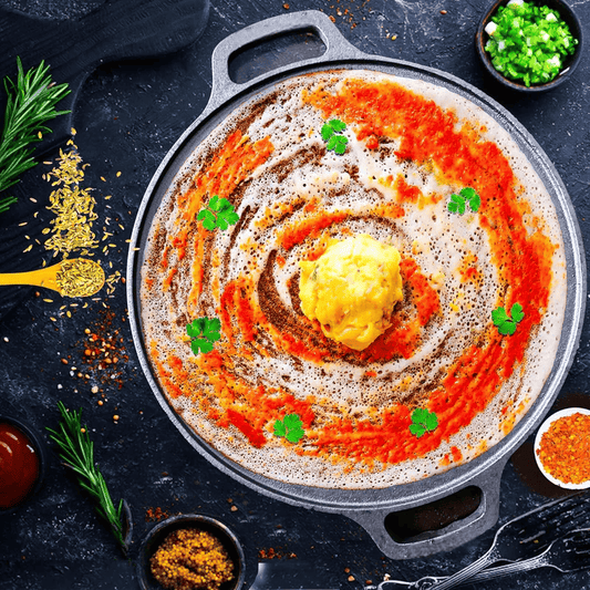 Cast Iron Dosa/Roti Tawa with Double Handle